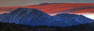 c28-1o-Mount Princeton in Collegiate Peaks Wilderness Colorado at Sunset Panorama.jpg